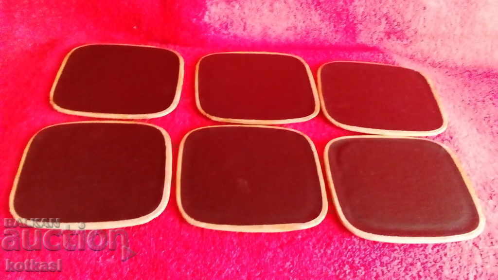 Old souvenir 6 pieces of leather paintings of Egypt Nefertiti - 5 Old souvenir 6 pieces of leather paintings of Egypt Nefertiti - 5