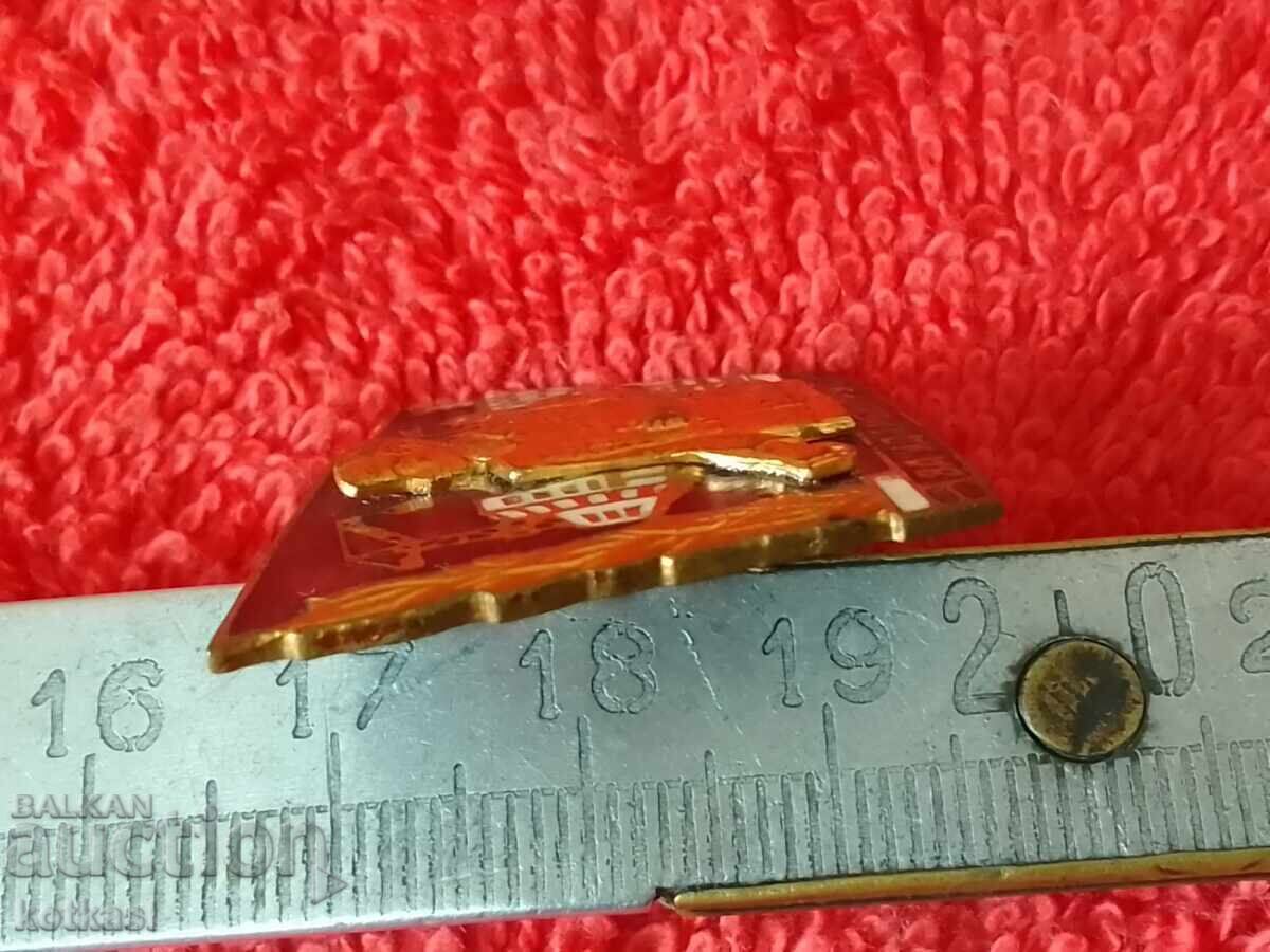 Old Social Badge Badge Bronze Enamel for Percussion - 5 Old Social Badge Badge Bronze Enamel for Percussion - 5