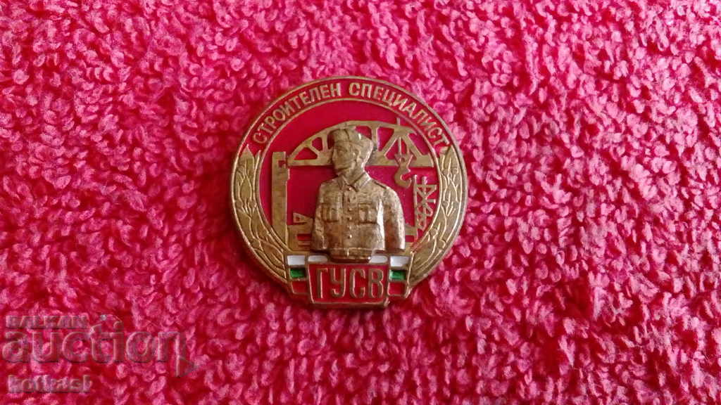 Delivery of Old social sign badge bronze construction specialist gusv excellent Delivery of Old social sign badge bronze construction specialist gusv excellent