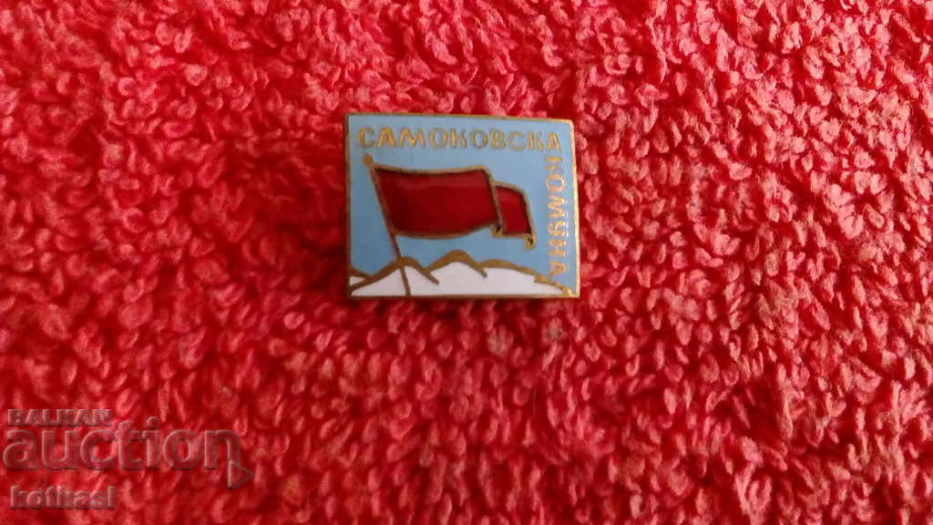 Delivery of old social security badge Samokov commune blue enamel excellent Delivery of old social security badge Samokov commune blue enamel excellent