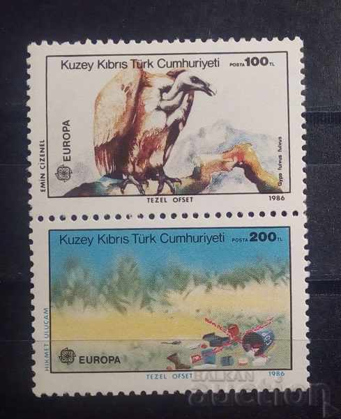 Turkish Cyprus 1986 Europe CEPT Fauna / Birds MNH