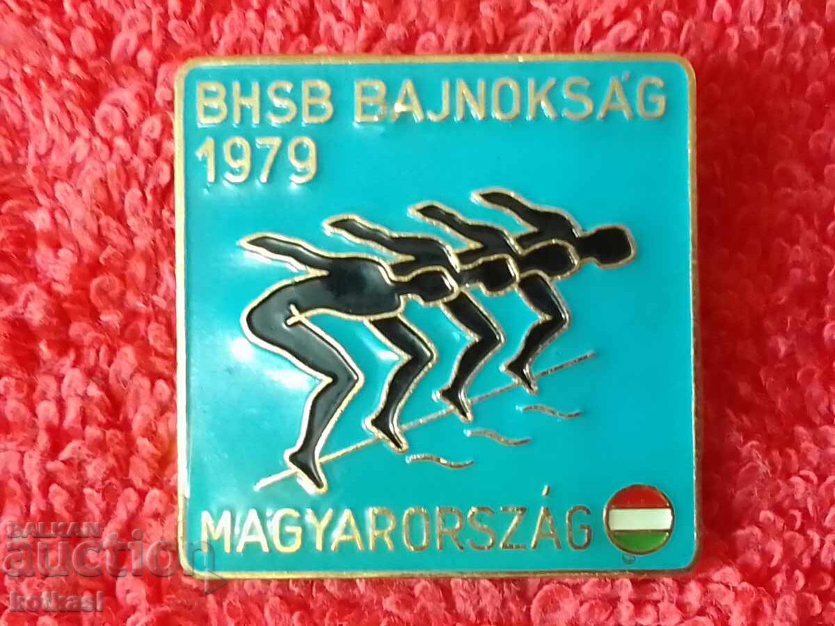 Auction Old Sports Massive Large Badge Badge Hungary Swimming 1979 Auction Old Sports Massive Large Badge Badge Hungary Swimming 1979