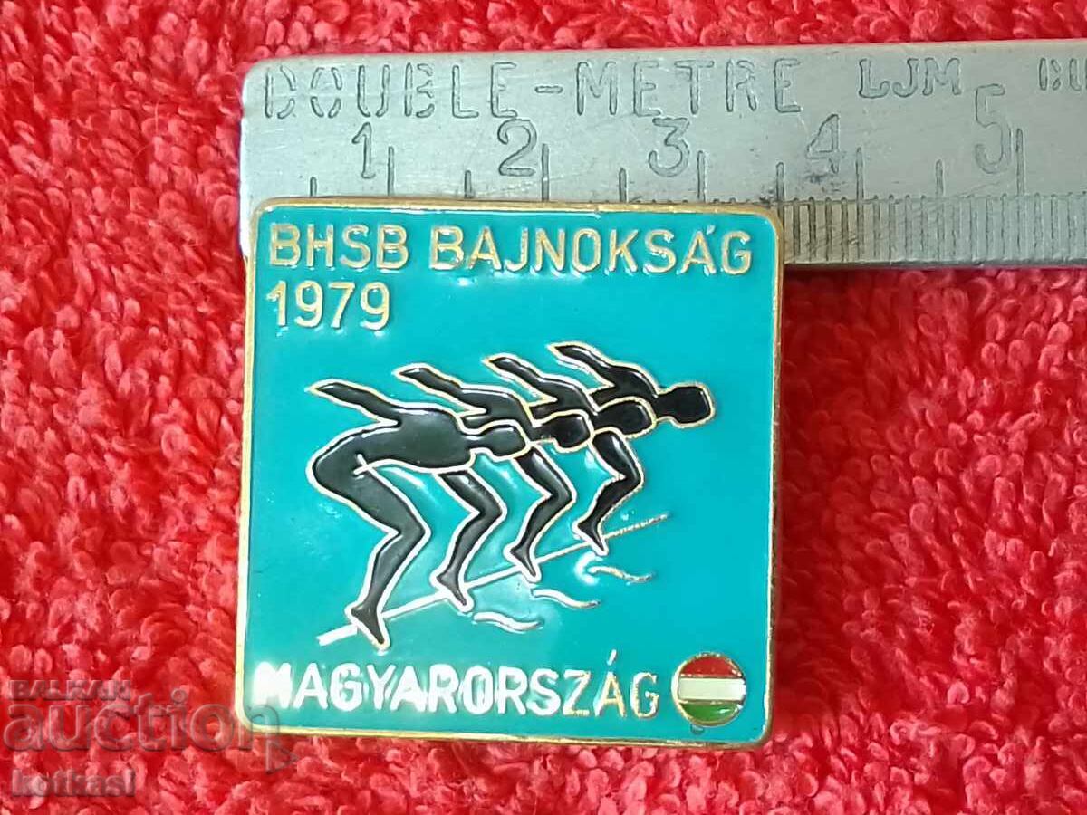 Old Sports Massive Large Badge Badge Hungary Swimming 1979 Old Sports Massive Large Badge Badge Hungary Swimming 1979