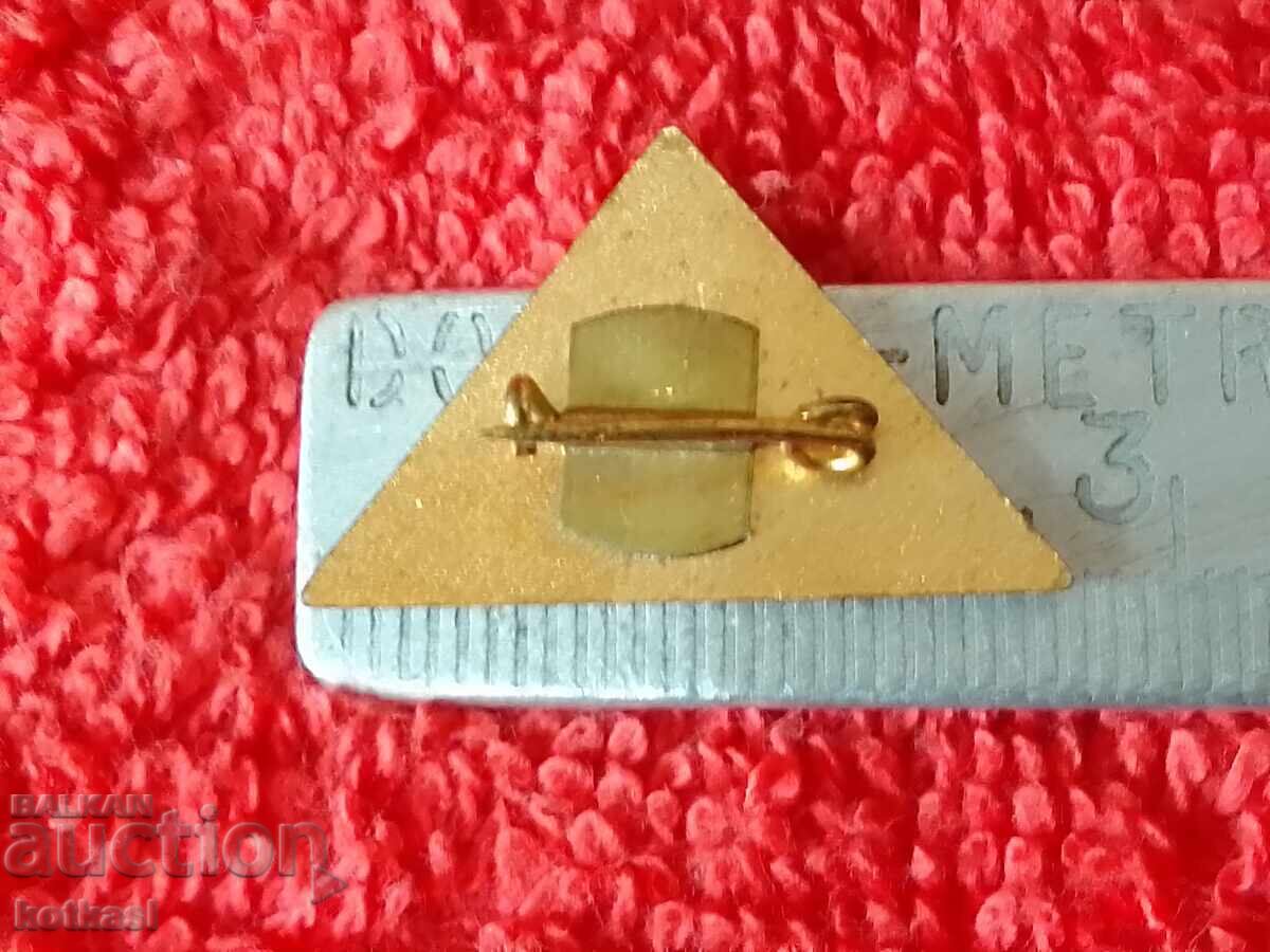 Παλιό κοινωνικό σήμα χάλκινο σμάλτο BCHK Υγειονομική θέση εξαιρετική με τιμή 21.00 BGN | € 10.74