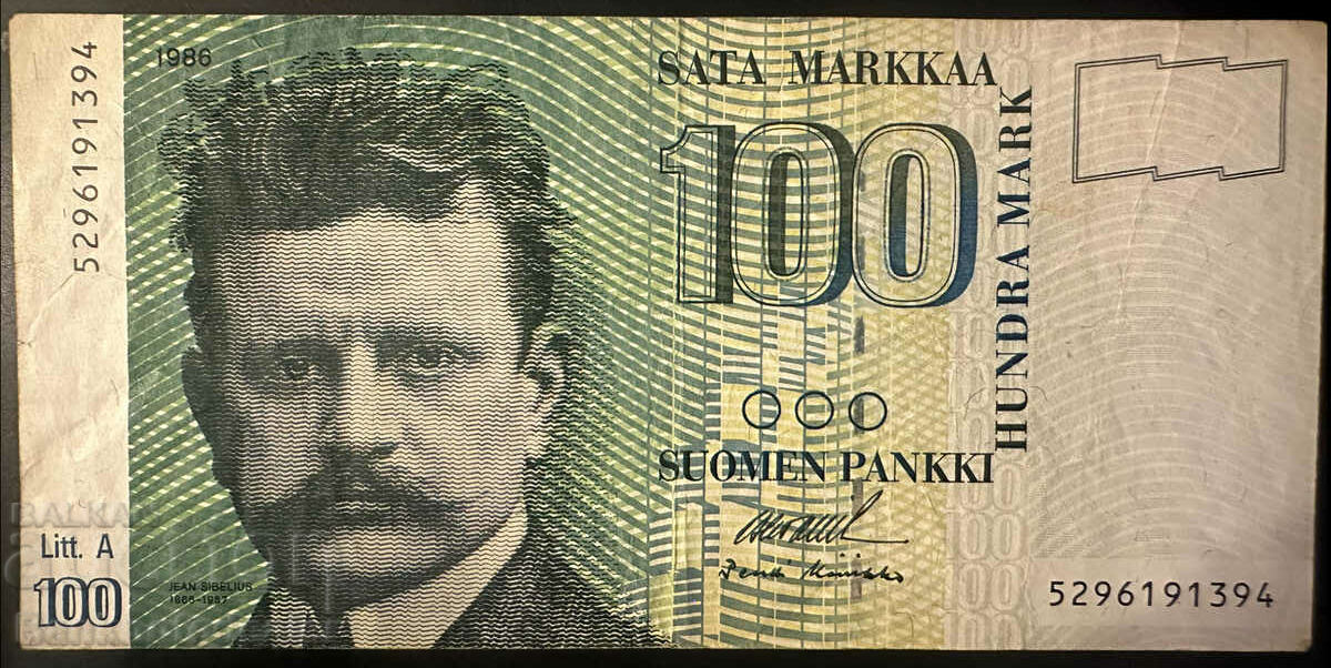 Finland 100 markkaa 1986 Pick 115 Ref 1394