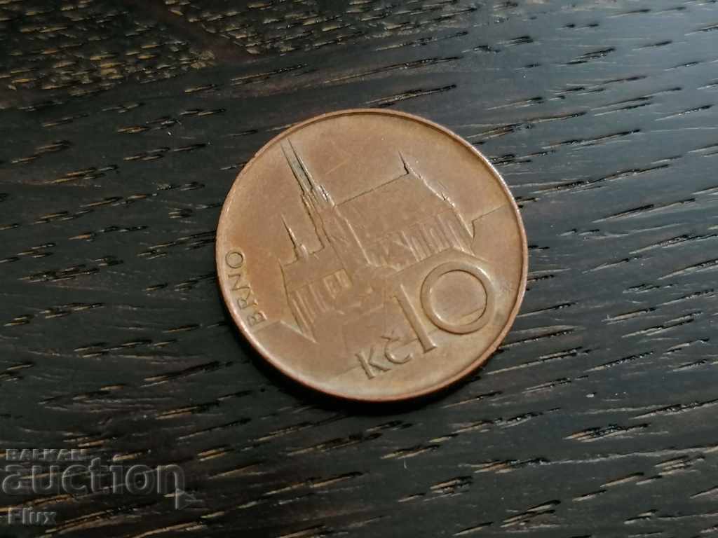 Монета - Чехия - 10 крони | 1993г.