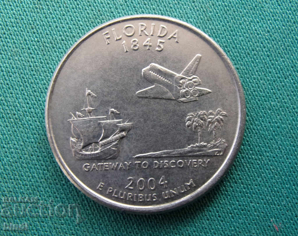 САЩ   ¼  Долар  2004  Рядка Монета