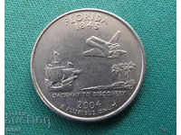 САЩ   ¼  Долар  2004  Рядка Монета