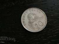 Mонета - Сингапур - 20 цента | 1989г.