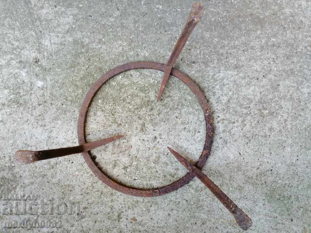 An old forged sack, fireplace, grill, wrought iron - 7 An old forged sack, fireplace, grill, wrought iron - 7