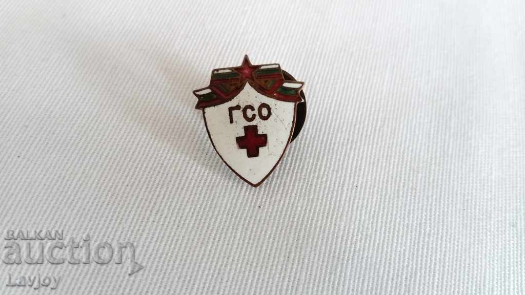 Enamelled GSO screw badge
