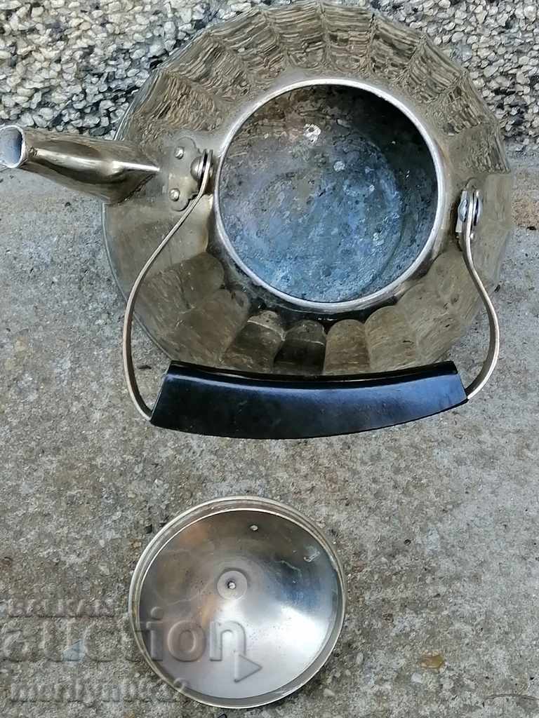 Old brass teapot USSR samovar, ibrik - 6