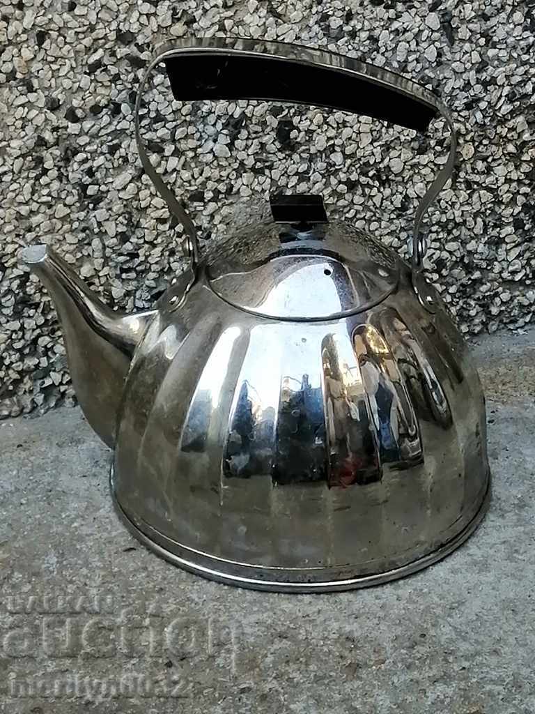 Old brass teapot USSR samovar, ibrik