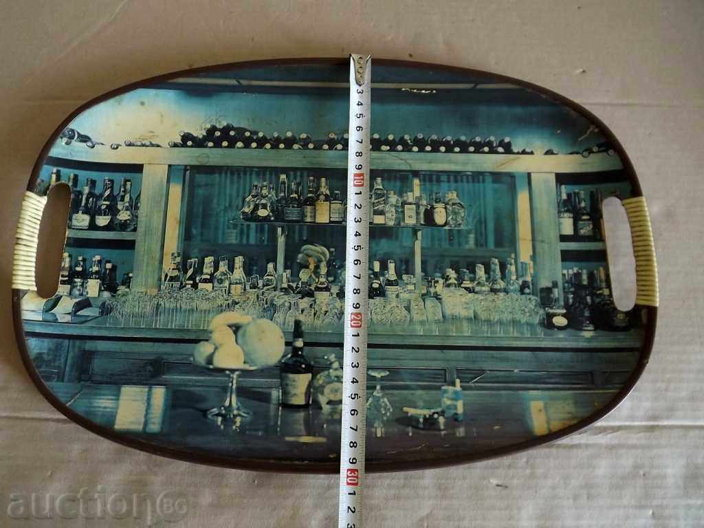 Delivery of . 1960s PLATE TRAY IRELAND BAR PUB BEARING BEER BREAD