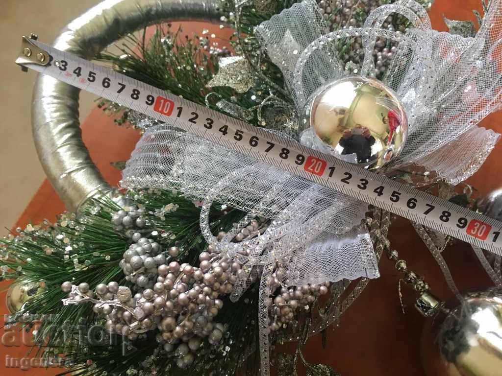 CHRISTMAS DECORATION LARGE BELLS NEW DOUBLE SIDED - 5