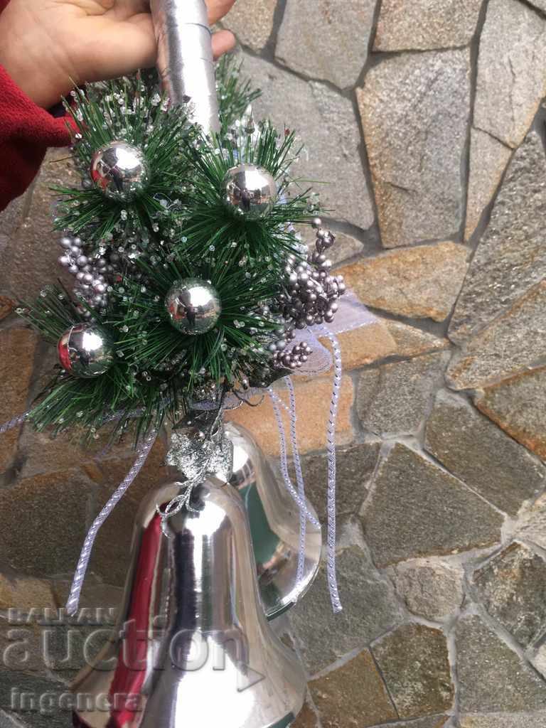 CHRISTMAS DECORATION LARGE BELLS NEW DOUBLE SIDED - 6