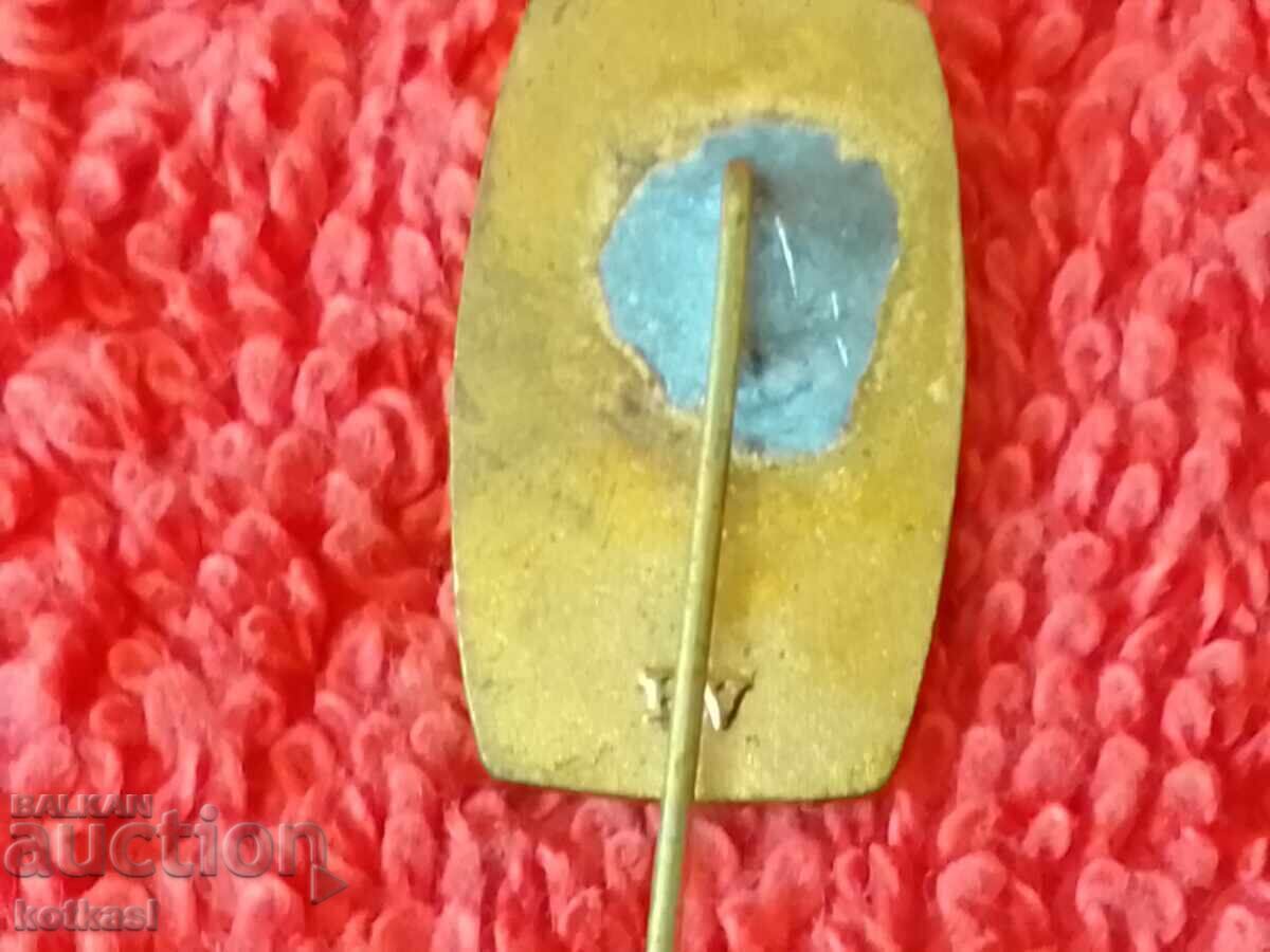 Auction Old badge sign bronze pin enamel Hungary SZOT excellent Auction Old badge sign bronze pin enamel Hungary SZOT excellent