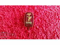 Old badge bronze needle badge enamel Hungary SZOT excellent