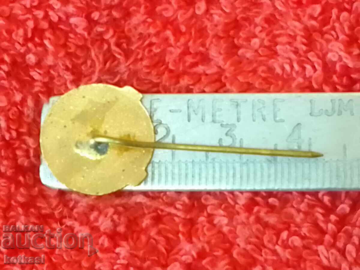 Old badge bronze pin enamel BCHK BLOOD DONOR excellent with price 8.50 BGN | € 4.35