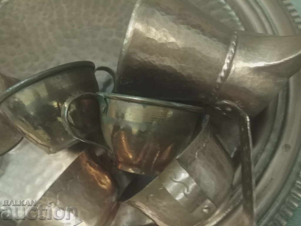 Сервиз за кафе от кована мед - 6