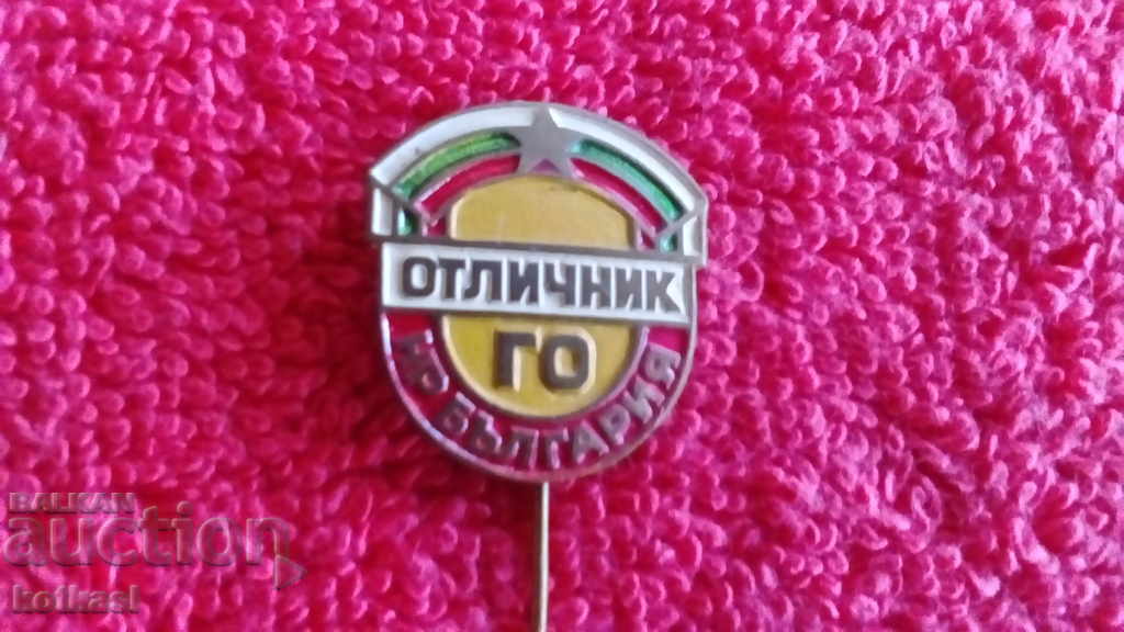 Auction Old social badge bronze pin Excellent GO NR BULGARIA Auction Old social badge bronze pin Excellent GO NR BULGARIA