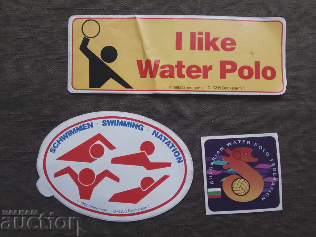 3 стикера Водна топка