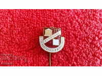 Παλαιό χάλκινο βελόνα Badge Σμάλτο Εξαιρετική Επιτροπή Πολιτισμού