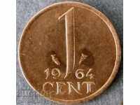 1 цент 1964 - Холандия
