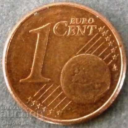 1 Euro cent 2000 - The Netherlands