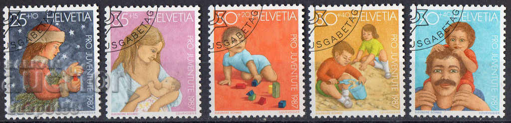1987. Switzerland. Pro Juventute - Child Development.
