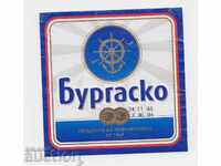 Beer. Beer label. Burgas beer