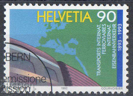 1992. Ελβετία. Διεθνείς σιδηροδρομικές μεταφορές.