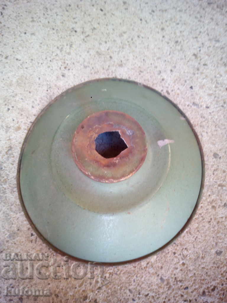 Auction  Enameled lamp body