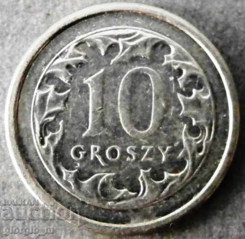 Polonia - 10 bani 2007