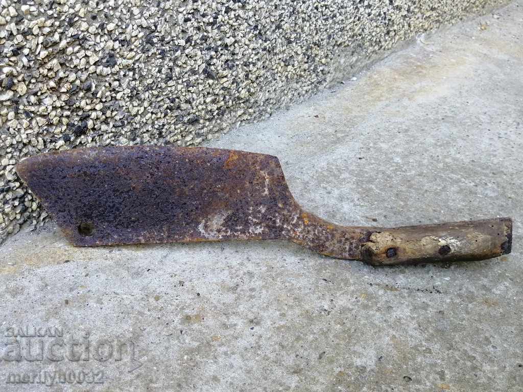 Old forged saber with a handle, ax, pole, knife, machete with price 32.00 BGN | € 16.36 Old forged saber with a handle, ax, pole, knife, machete with price 32.00 BGN | € 16.36