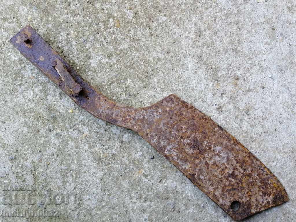 Old forged saber with a handle, ax, pole, knife, machete - 5 Old forged saber with a handle, ax, pole, knife, machete - 5