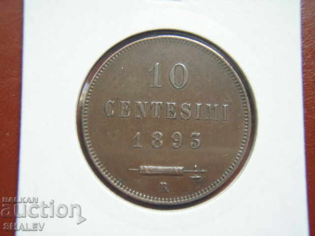 10 Centesimi 1893 San Marino - XF/AU with price 45.89 BGN | € 23.46 10 Centesimi 1893 San Marino - XF/AU with price 45.89 BGN | € 23.46
