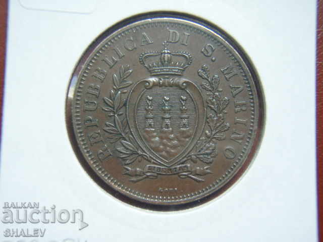 10 Centesimi 1893 San Marino - XF/AU - 6 10 Centesimi 1893 San Marino - XF/AU - 6
