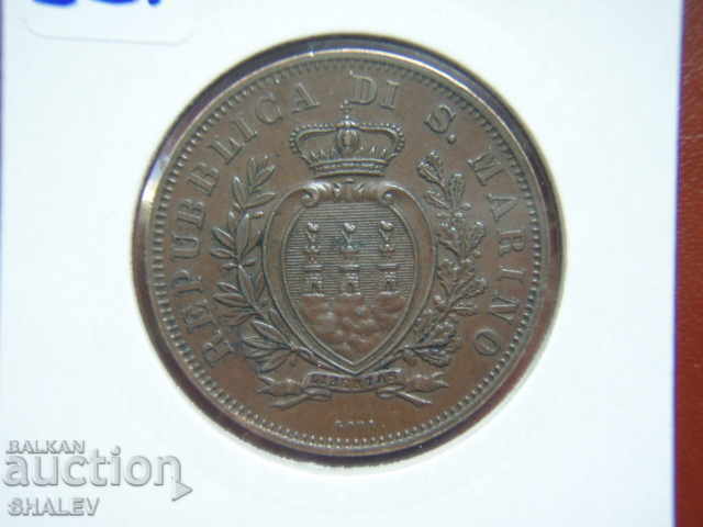 10 Centesimi 1893 San Marino - XF/AU - 7 10 Centesimi 1893 San Marino - XF/AU - 7