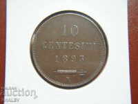 10 Centesimi 1893 San Marino - XF/AU