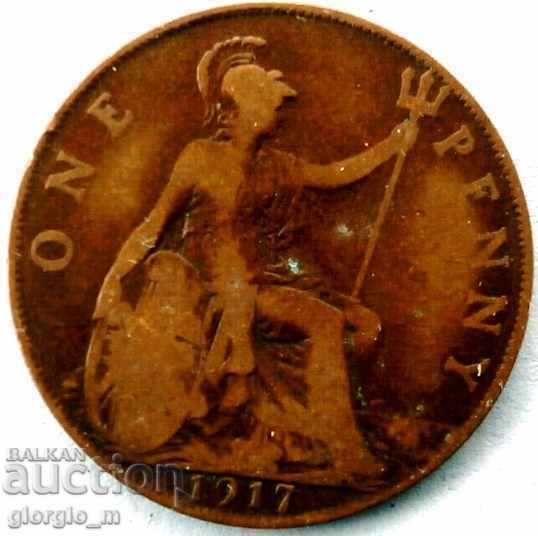 United Kingdom 1 penny 1917