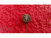 Old Royal Badge Bronze Pin M SI VARNA excelent