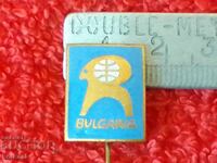 Old social badge bronze pin enamel BULGARIA Bulgaria Rhodope