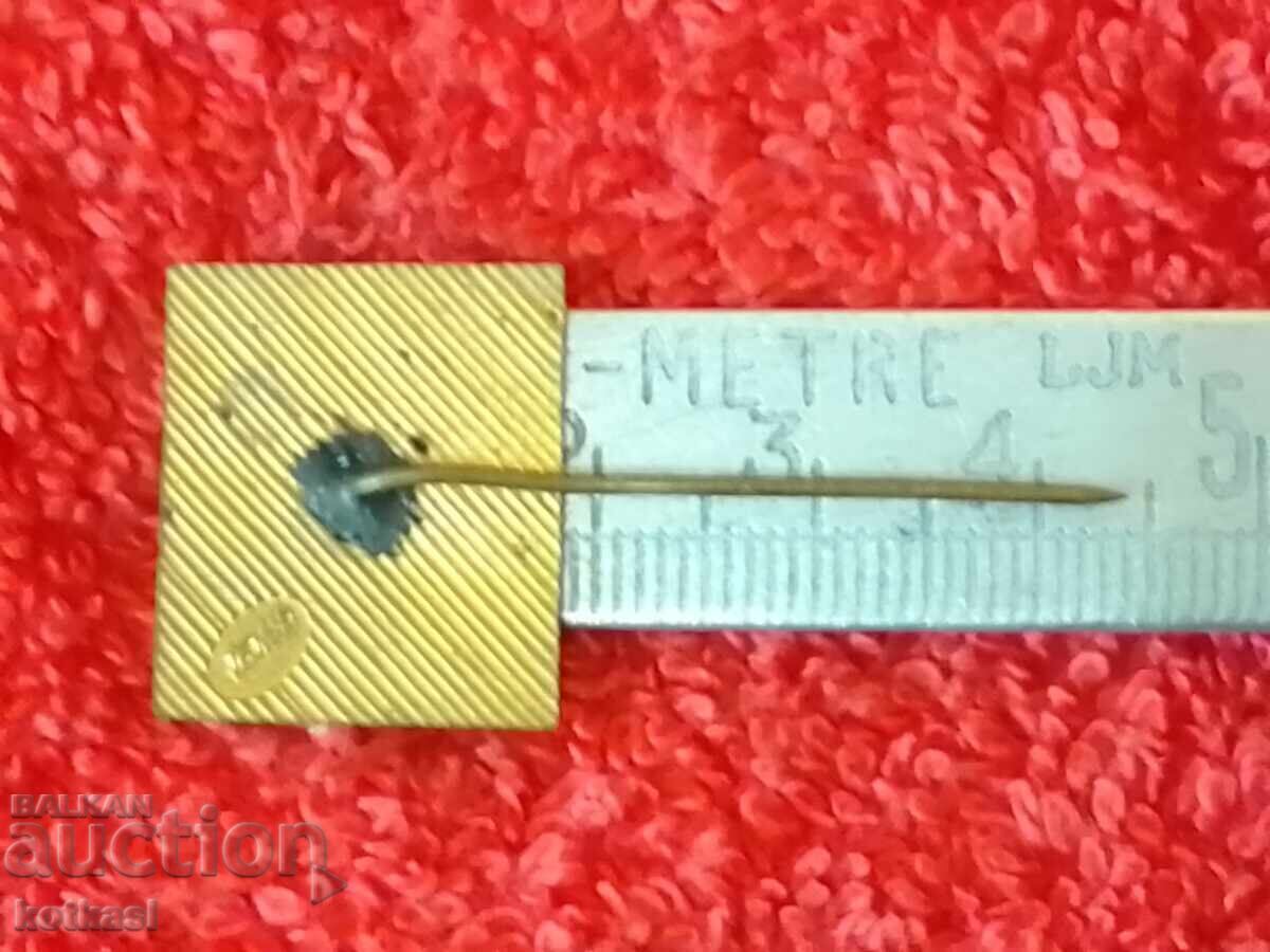 Old social badge bronze pin enamel KPKVCH abroad Sofia with price € 2.80 | 5.48 BGN