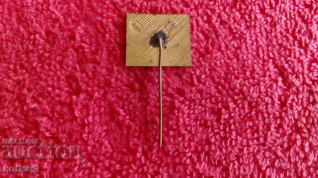 Delivery of Old social badge bronze pin enamel KPKVCH abroad Sofia Delivery of Old social badge bronze pin enamel KPKVCH abroad Sofia