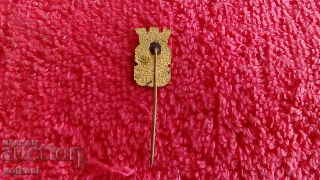 Old badge bronze pin enamel coat of arms of the city of Sofia - 5 Old badge bronze pin enamel coat of arms of the city of Sofia - 5