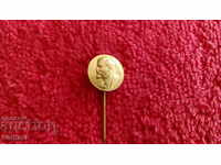 Old bronze needle badge Lenin excellent