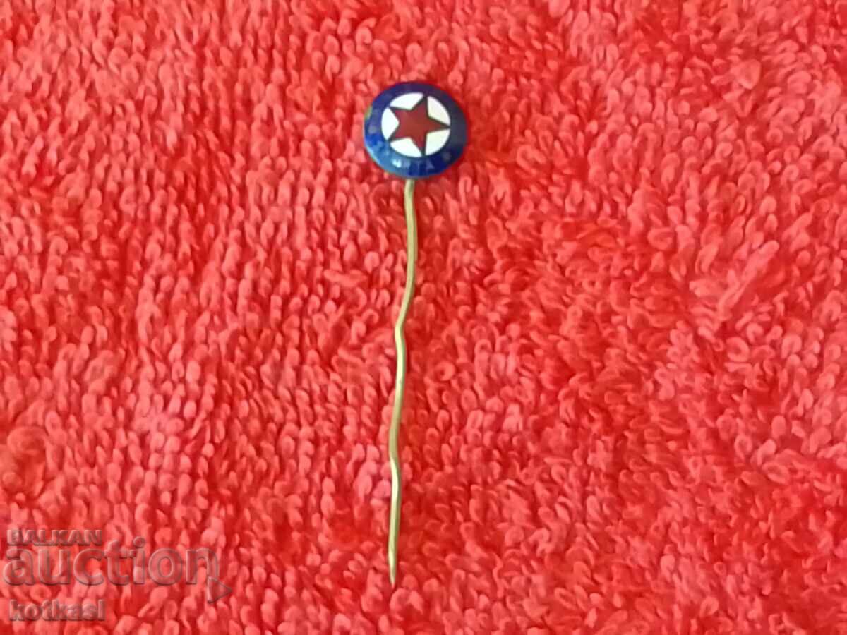 Old sports badge bronze needle enamel SPARTA Sparta Prague - 6