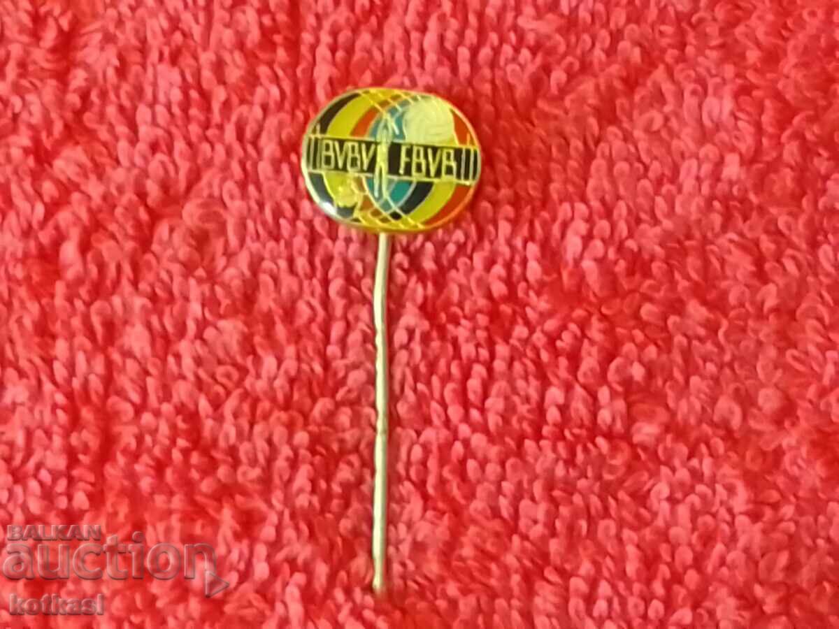Old Sports Badge Bronze Pin Volleyball BVBV FBVB - 5