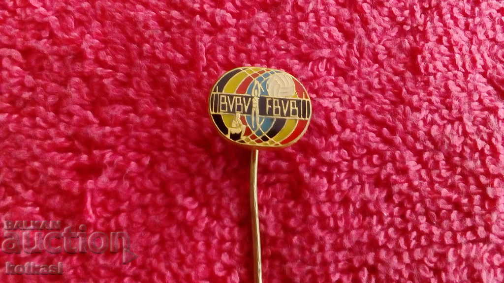 Old Sports Badge Bronze Pin Volleyball BVBV FBVB